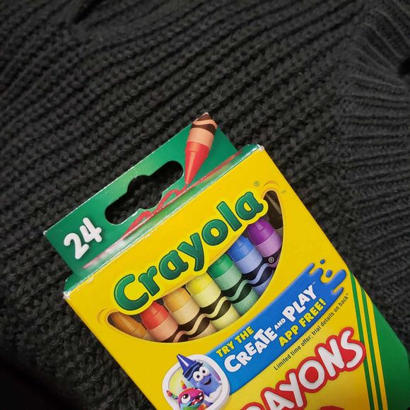 Kosmios size Large Dark Gray Open Shoulder Tunic Acrylic Open Knit Top - Picture 7 of 8